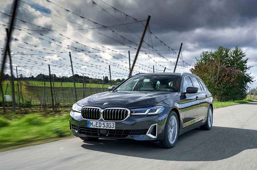 BMW 5 Series 2020 UK (LHD) first drive review - hero front