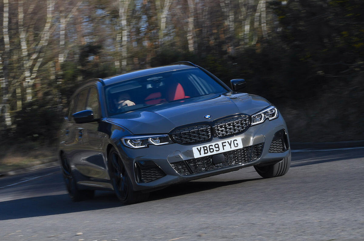 BMW 3 Series Touring M340i 2020 UK first drive review - tracking front