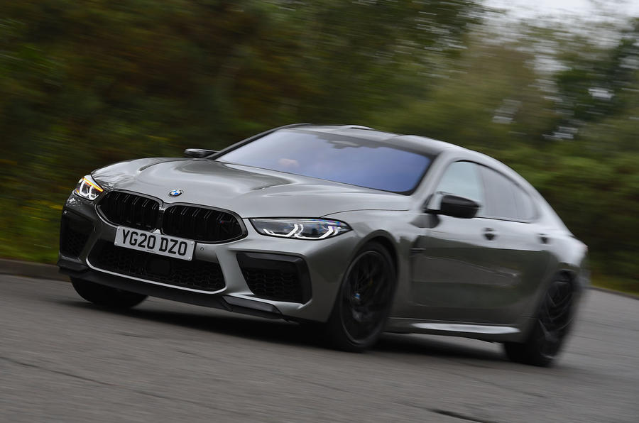 BMW M8 Gran Coupe 2020 UK first drive review - hero front