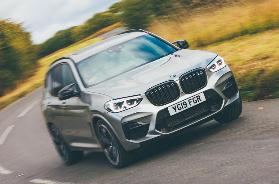 BMW X3 M Competition 2019 UK first drive review - hero front