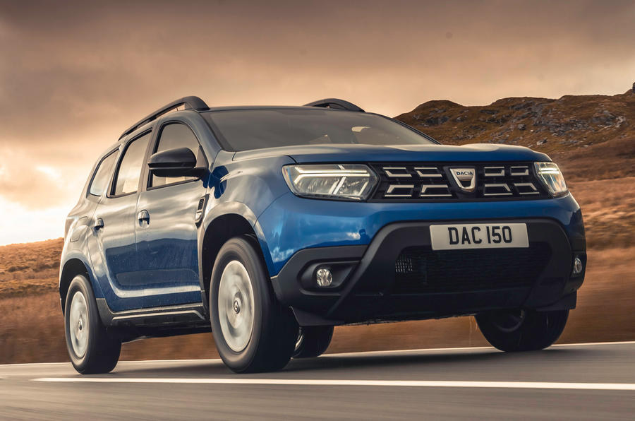 1 Dacia Duster diesel 4x4 2021 UK first drive review hero front