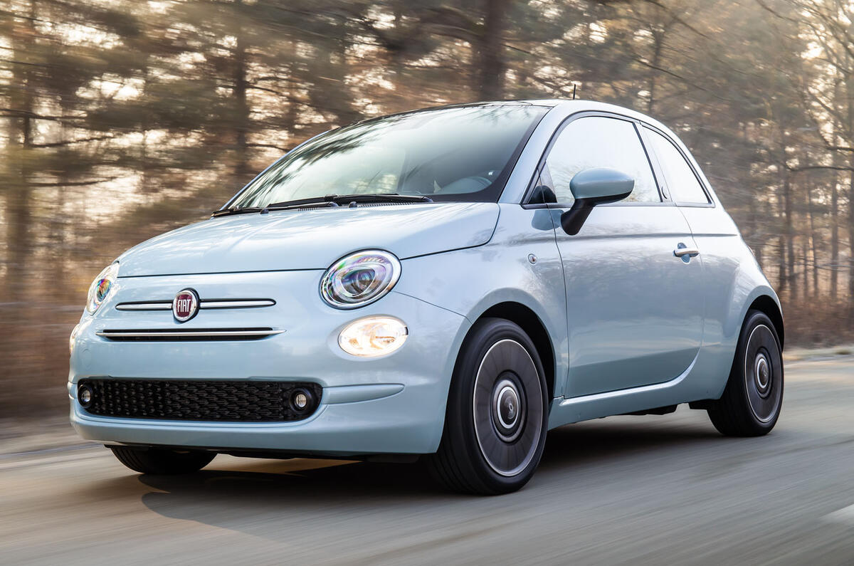 Fiat 500 Hybrid 2020 first drive review - hero front