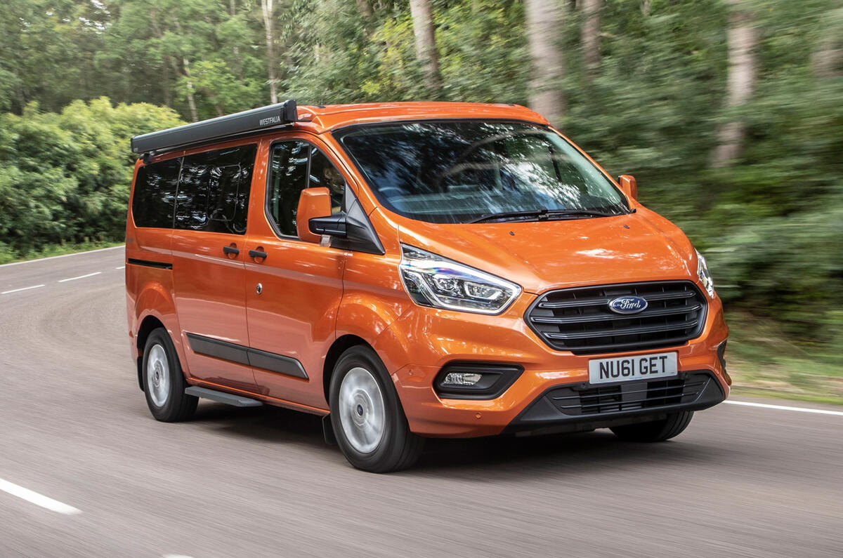 1 Ford Transit Nugget 2021 UK FD hero front