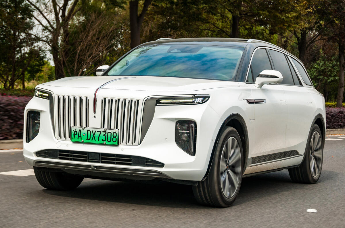 1 Hongqi E HS9 2021 first drive review hero front