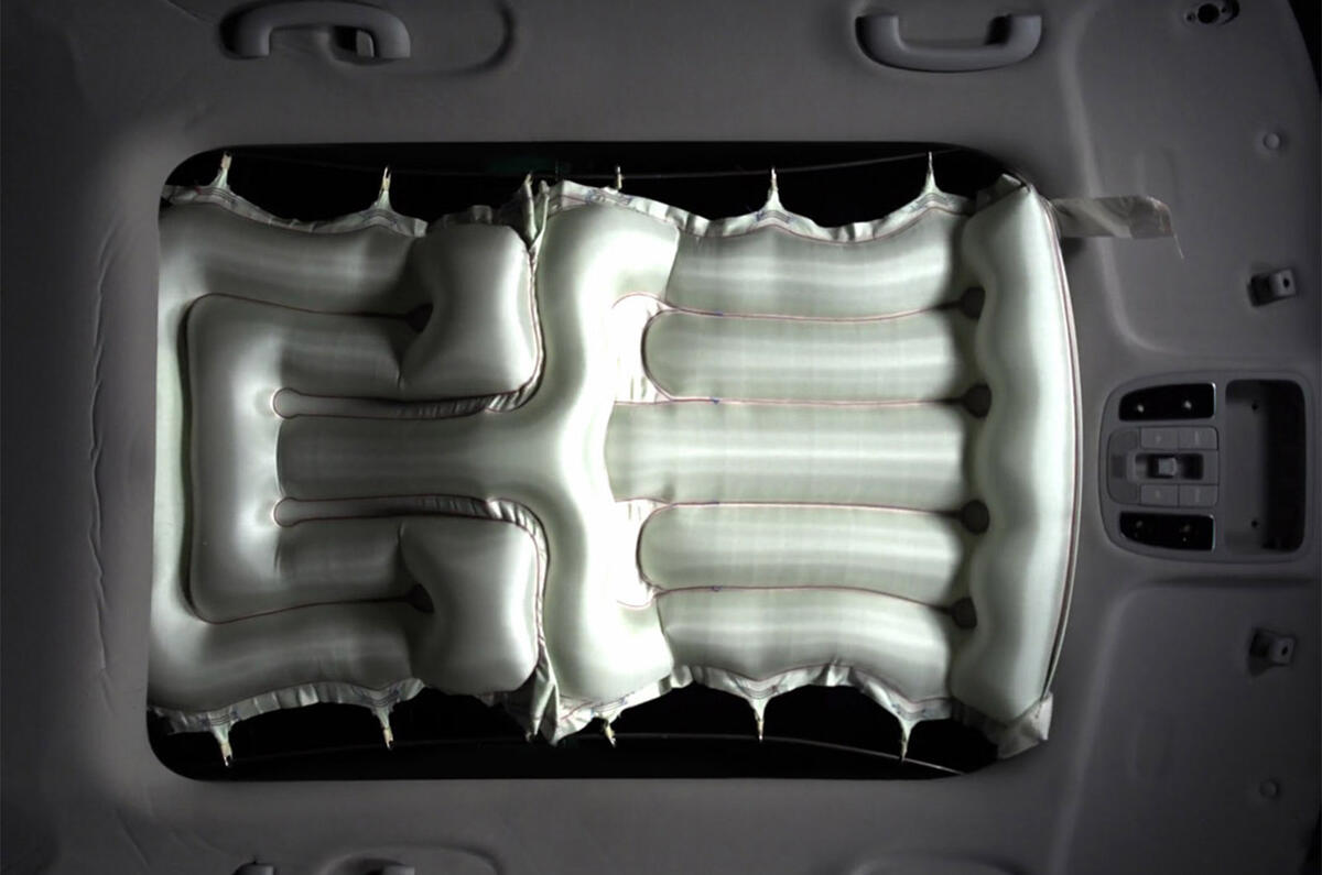 Hyundai Mobis roof airbag