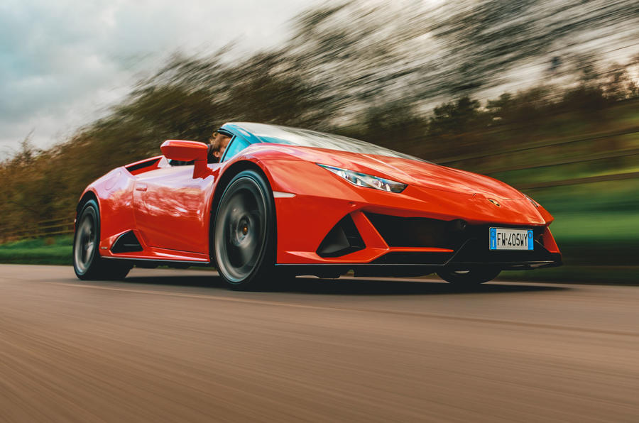 Lamborghini Huracán Spyder 2020 UK first drive review - hero front