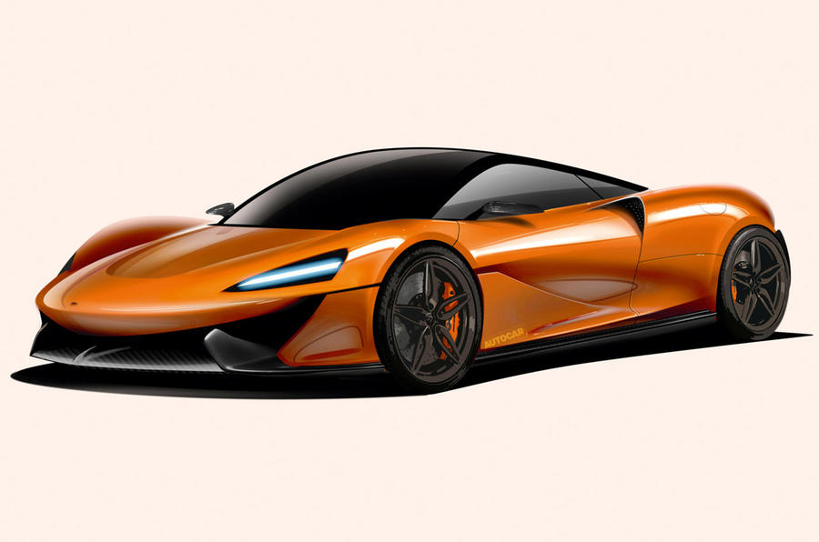 McLaren PHEV render - static front