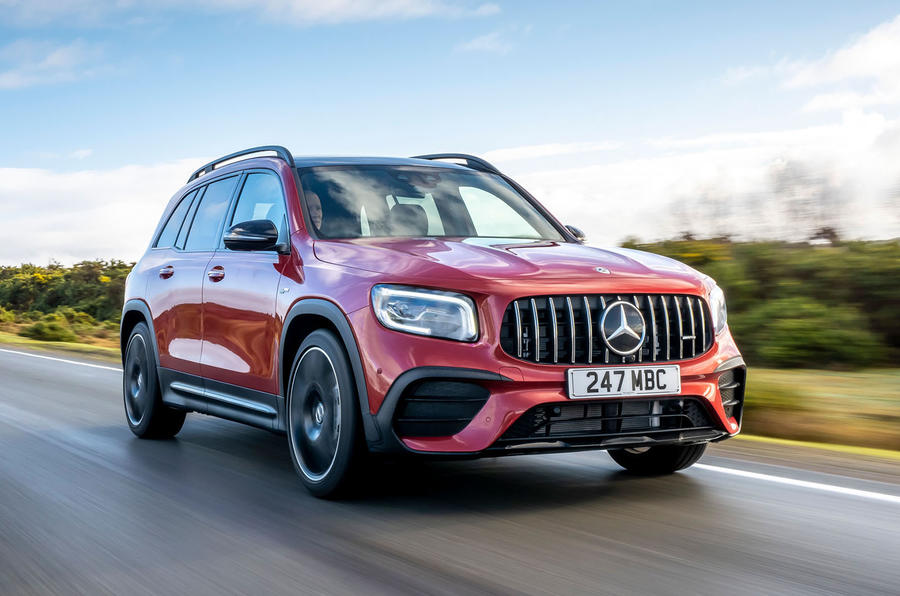 1 Mercedes AMG GLB35 2021 UK first drive review hero front