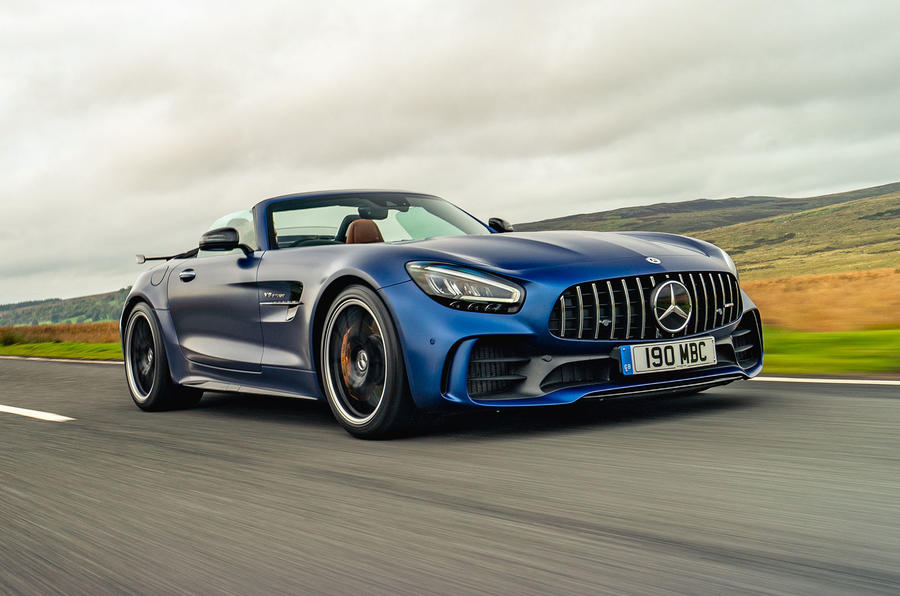Mercedes-AMG GT R Roadster 2019 UK first drive review - hero front