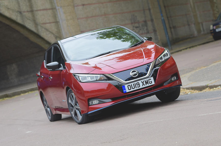 Nissan Leaf 62kWh 2019 UK first drive review - hero front