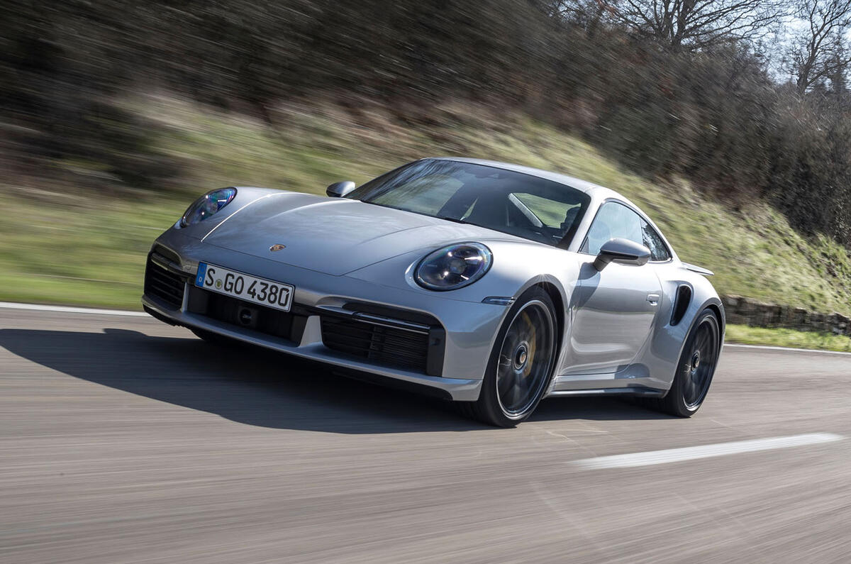 Porsche 911 Turbo S 2020 first drive review - road front