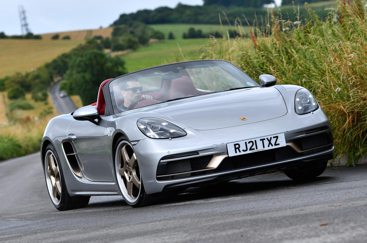 Porsche Boxster 25 Years 2021 UK first drive | Autocar Porsche Boxster 25 Years 2021 UK first drive | Autocar