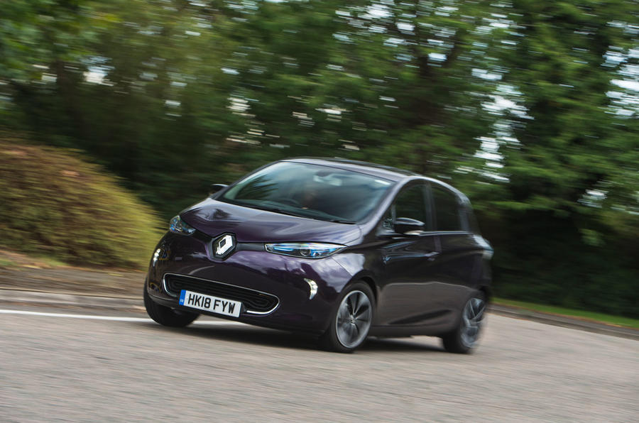 Renault Zoe R110 2018 UK first drive review hero front