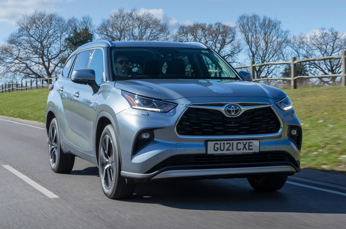 1 Toyota Highlander 2021 UE : premier essai essai avant héros
