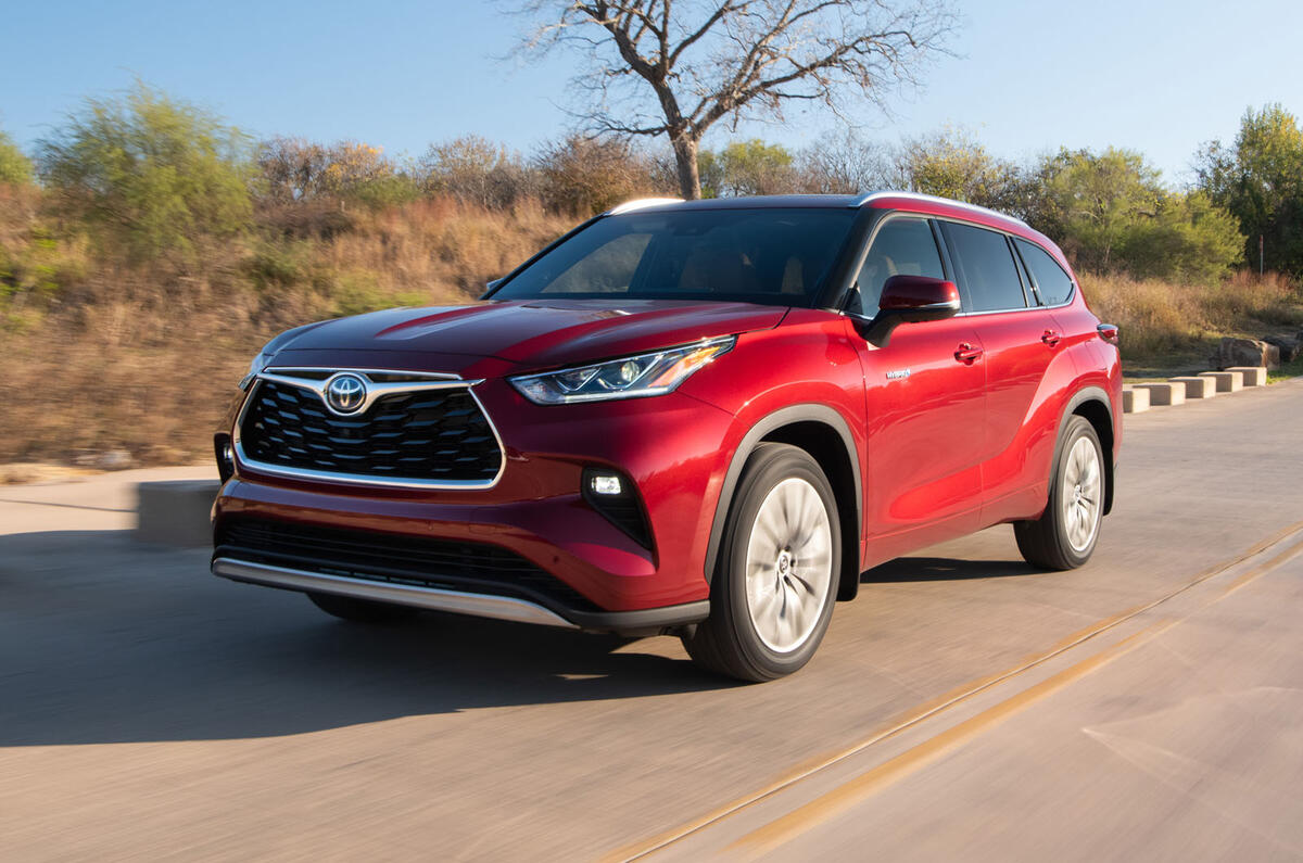 Toyota Highlander Hybrid 2020 first drive review - hero front