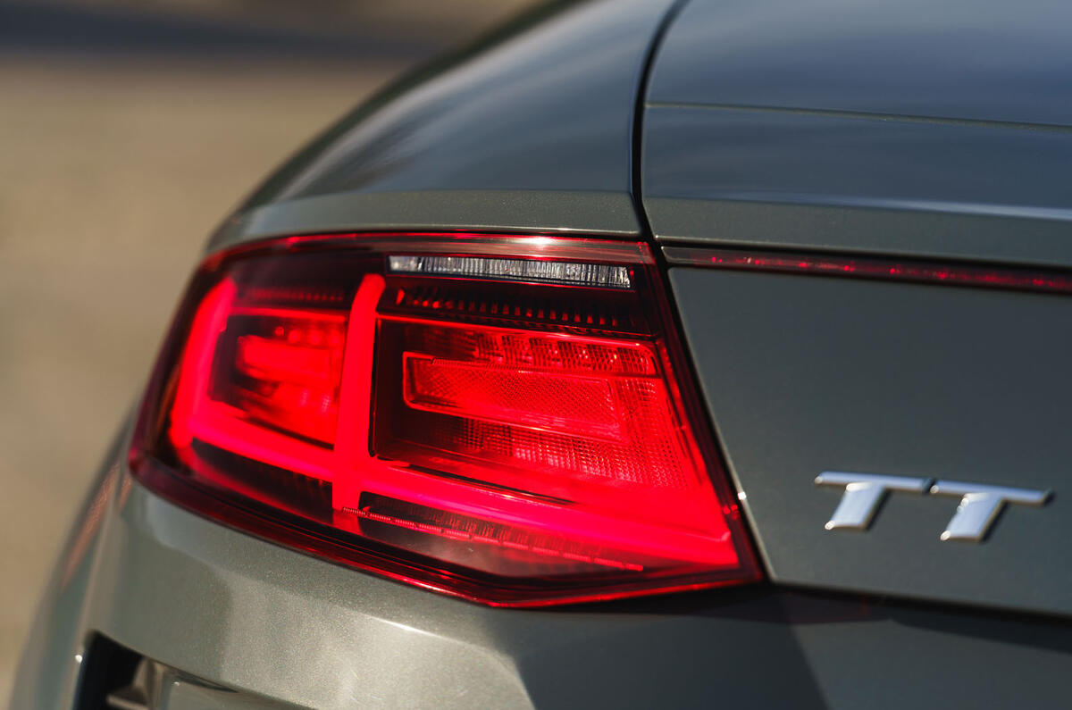 Audi TT Roadster 2019 UK first drive review - rear lights