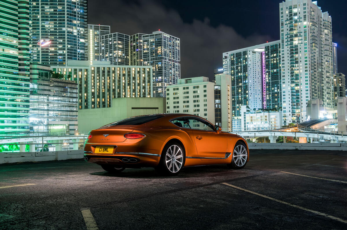 Bentley Continental GT V8 2019 first drive review - static rear