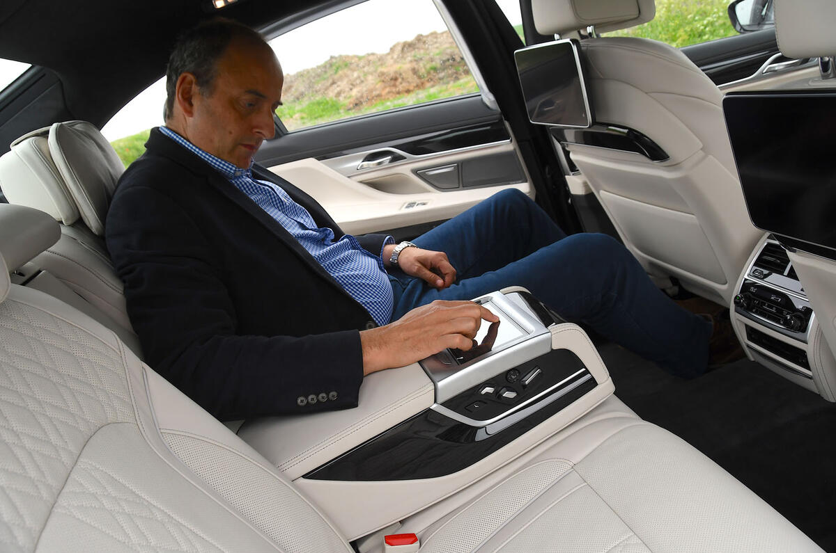 BMW 7 Series 740Ld long-term review Frankel rear seats