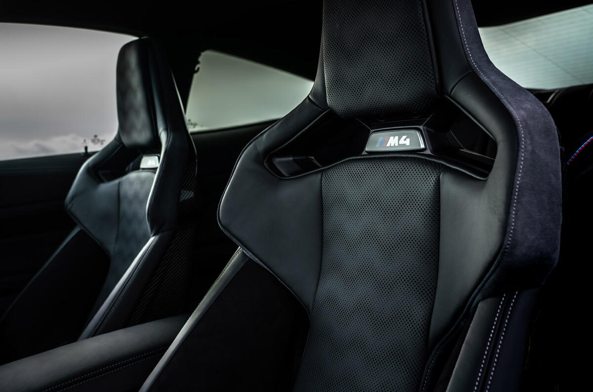 10 BMW M4 2021 UK first drive review seats