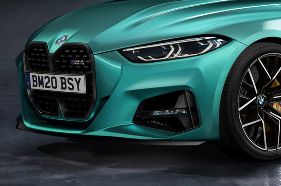 BMW M4 render 2020 - grille