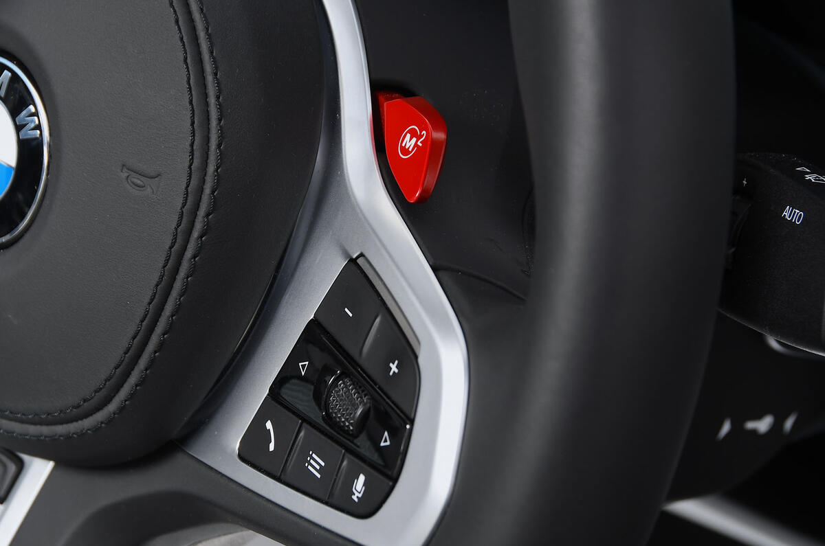 BMW M8 Competition Coupe 2020 UK first drive review - M buttons