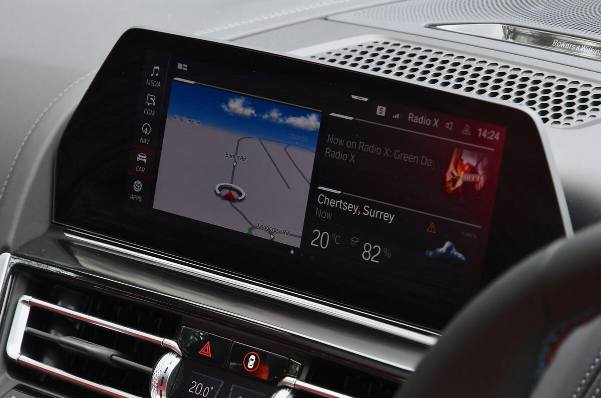BMW M8 Gran Coupe 2020 UK first drive review - infotainment