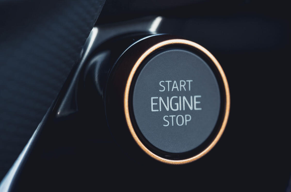 10 Cupra Formentor VZ2 2021 UK first drive start button