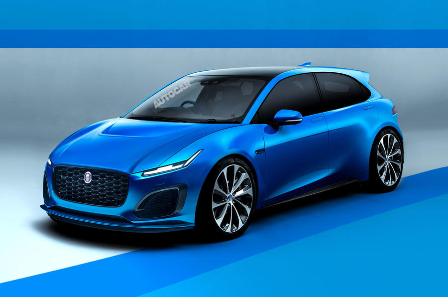 Jaguar hatchback render 2020 - static front