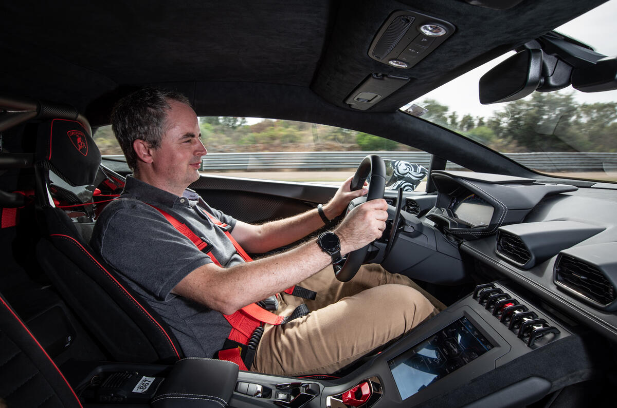 Lamborghini Huracan STO 2020 first drive review - Mike Duff driving