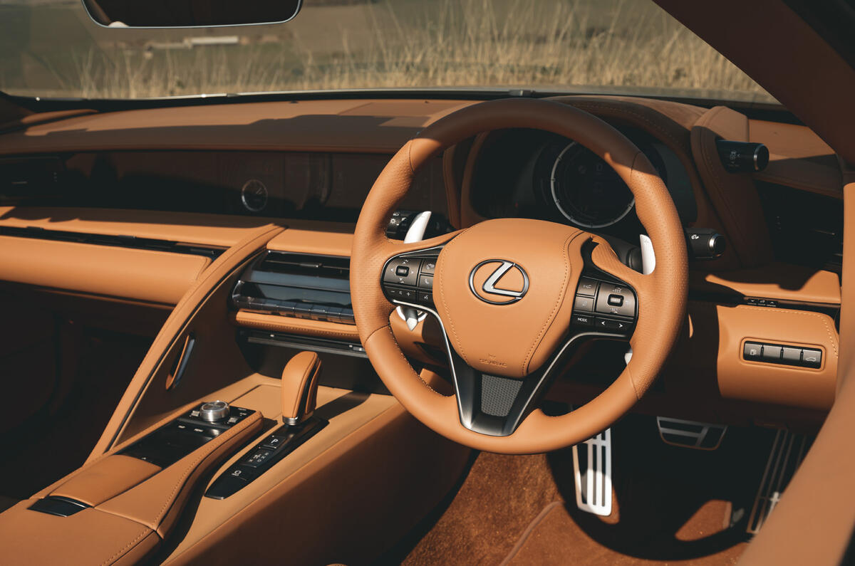 Lexus LC Convertible 2020 UK first drive review - dashboard