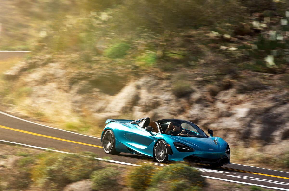 McLaren 720S Spider 2019 first drive review - on the road front