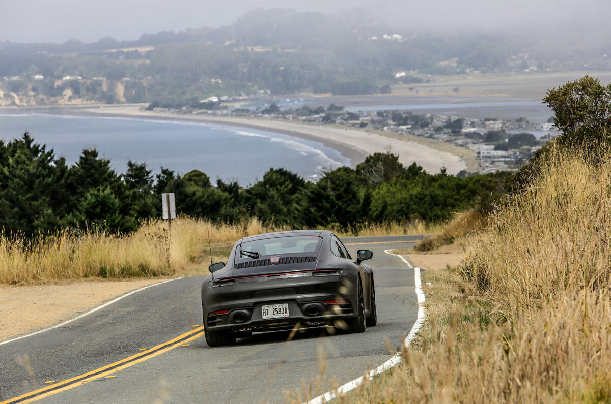 2019 Porsche 911 prototype first ride - hero rear