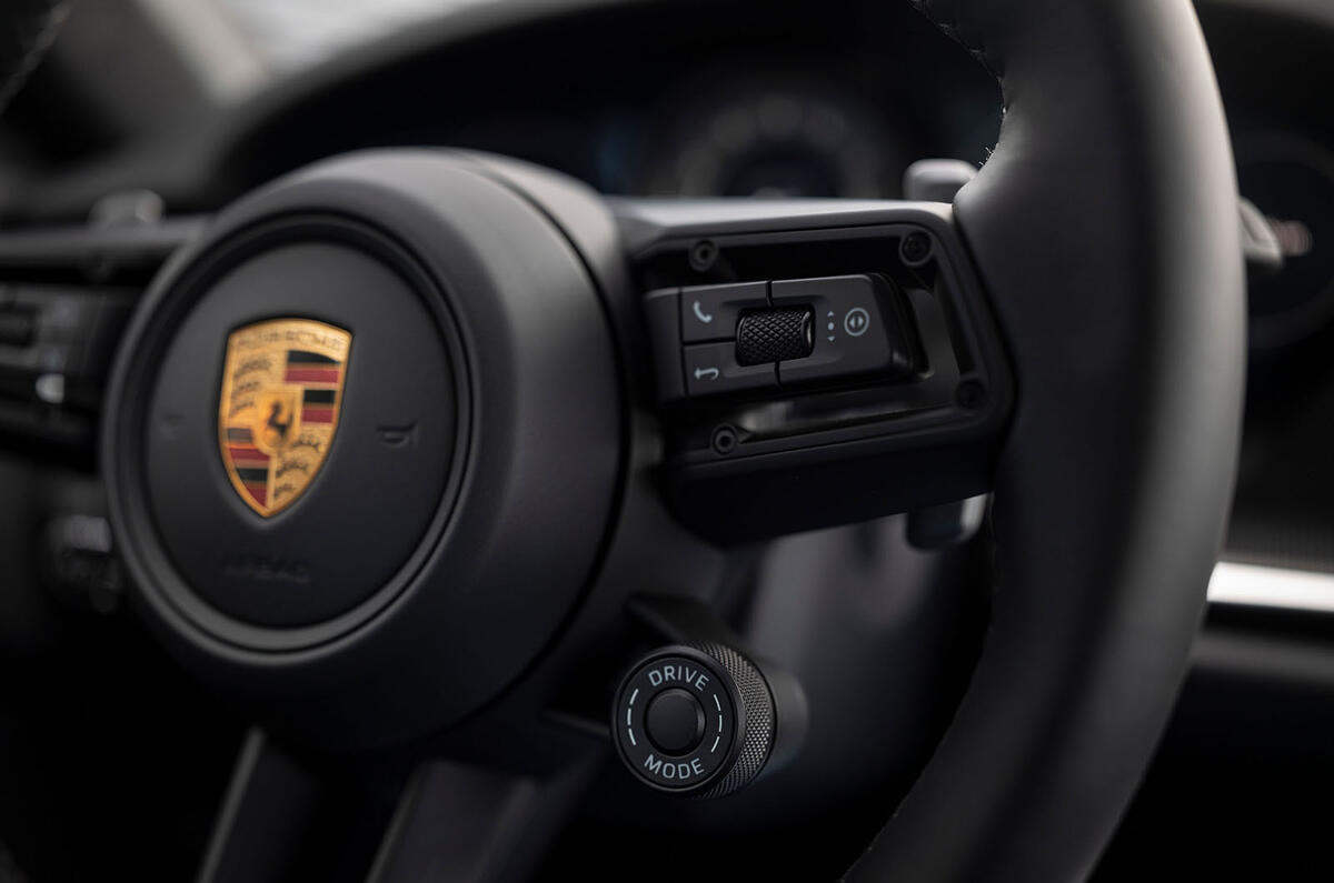 Porsche 911 Turbo S 2020 first drive review - steering wheel