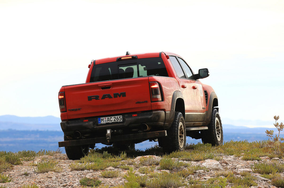 10 RAM 1500 TRX 2021 first drive review static rear