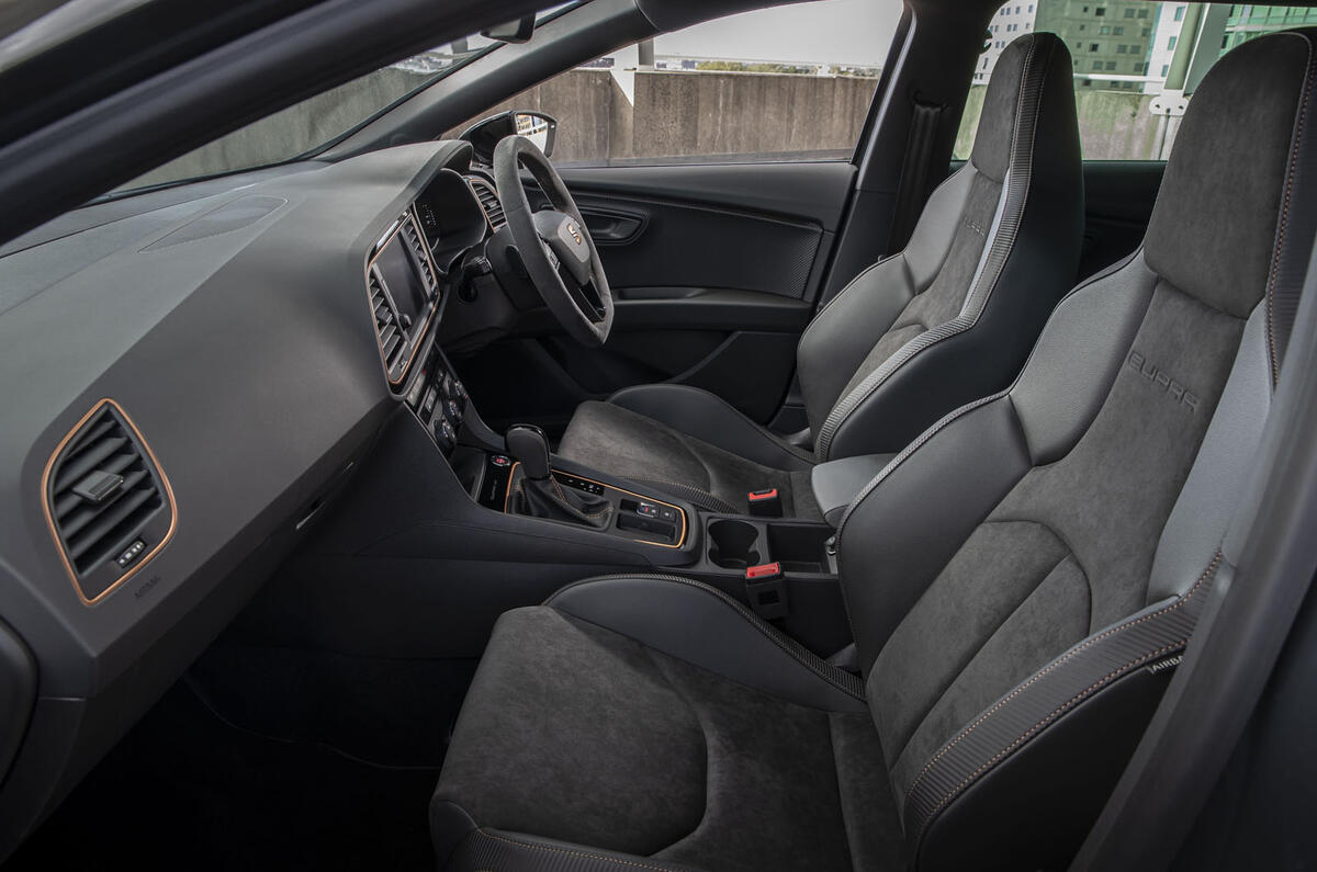 Seat Leon Cupra R ST Abt 2019 UK first drive review - cabin