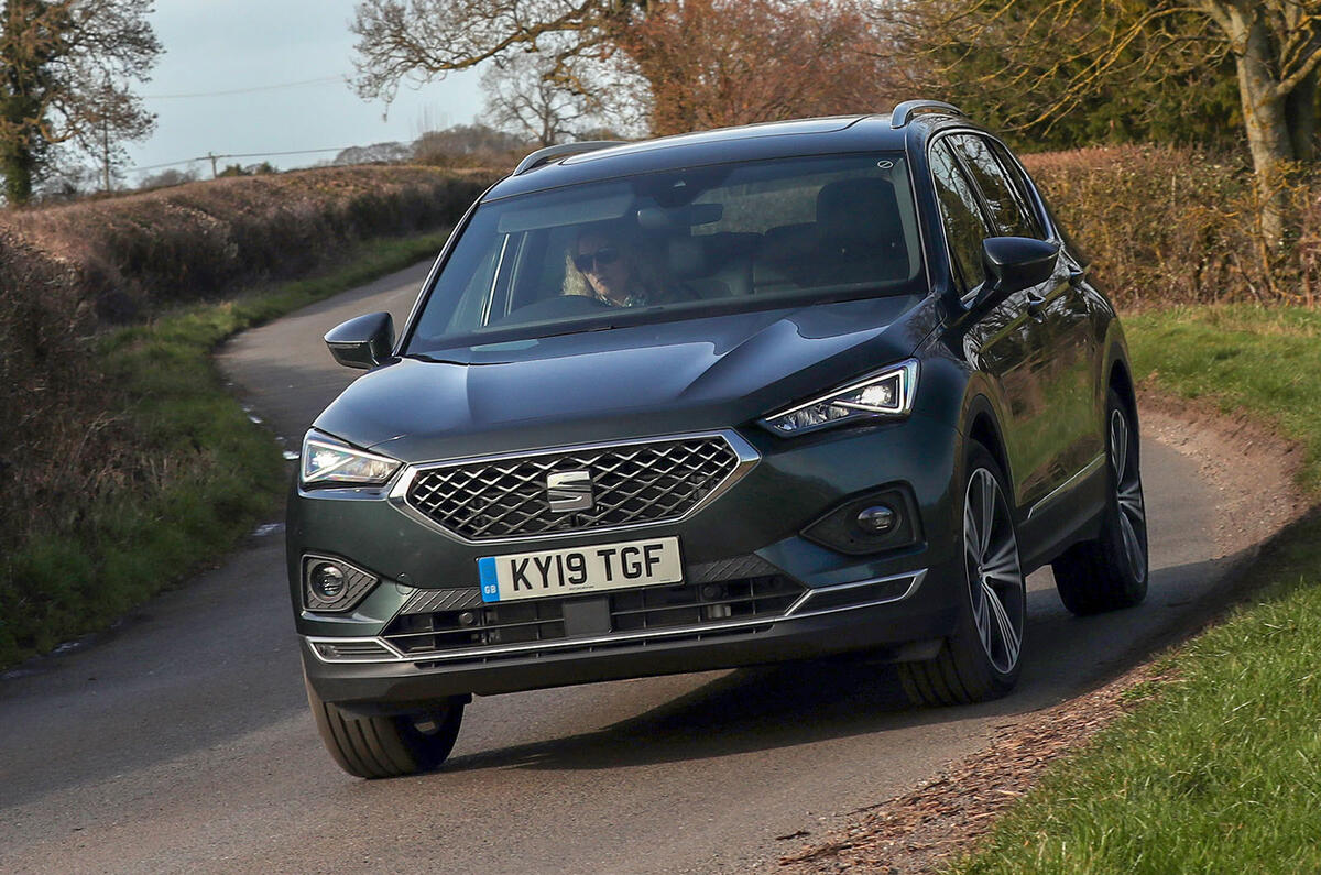Seat Tarraco 2019 UK first drive review - cornering front