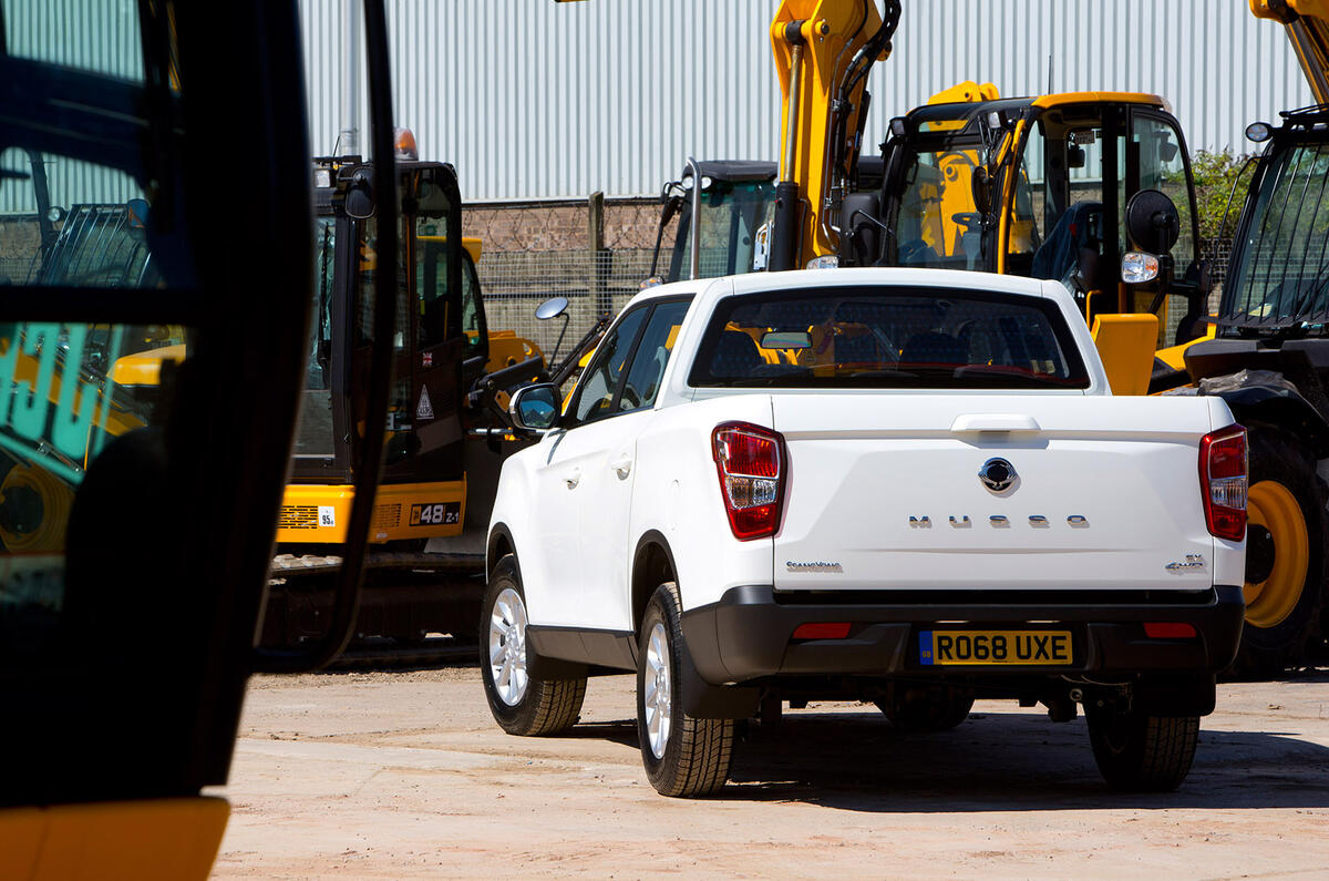 Ssangyong Musso EX 2019 UK first drive review - static rear