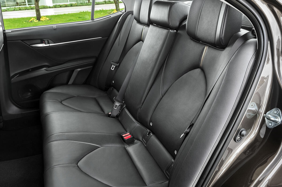 Toyota Camry 2019 European first drive review - rear seats