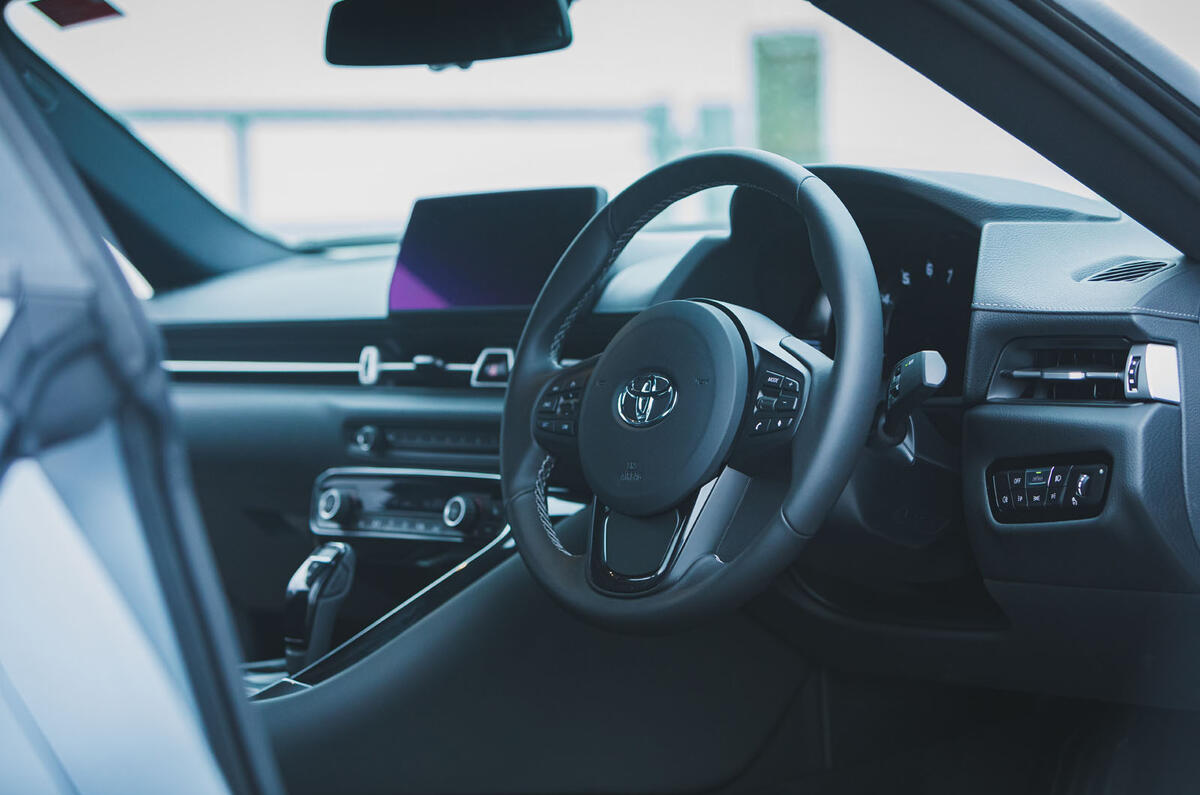 10 Toyota GR Supra 2 litre 2021 UK first drive review cabin