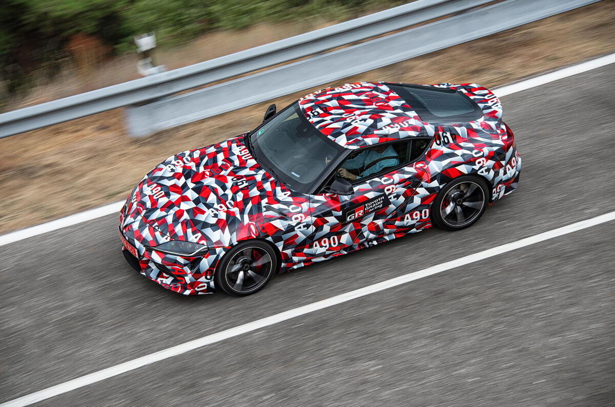 Toyota Supra 2019 prototype first drive review on the road top