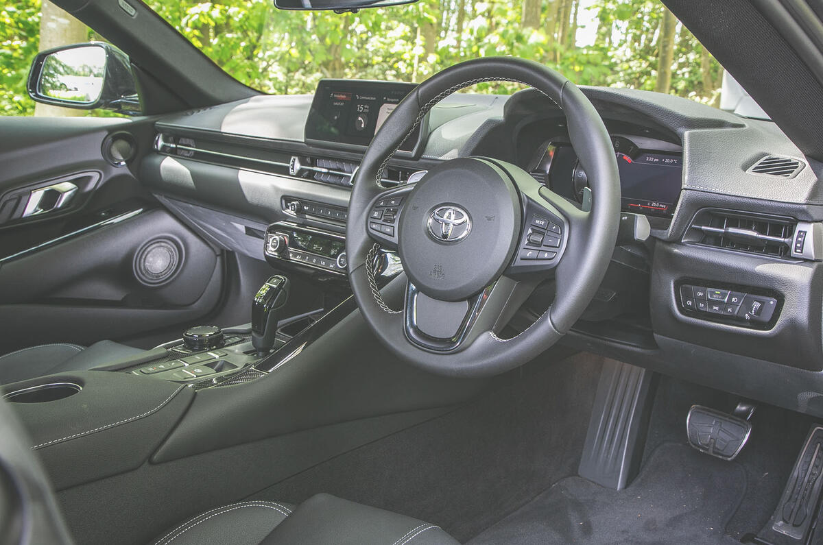 Toyota Supra 2019 UK first drive review - dashboard