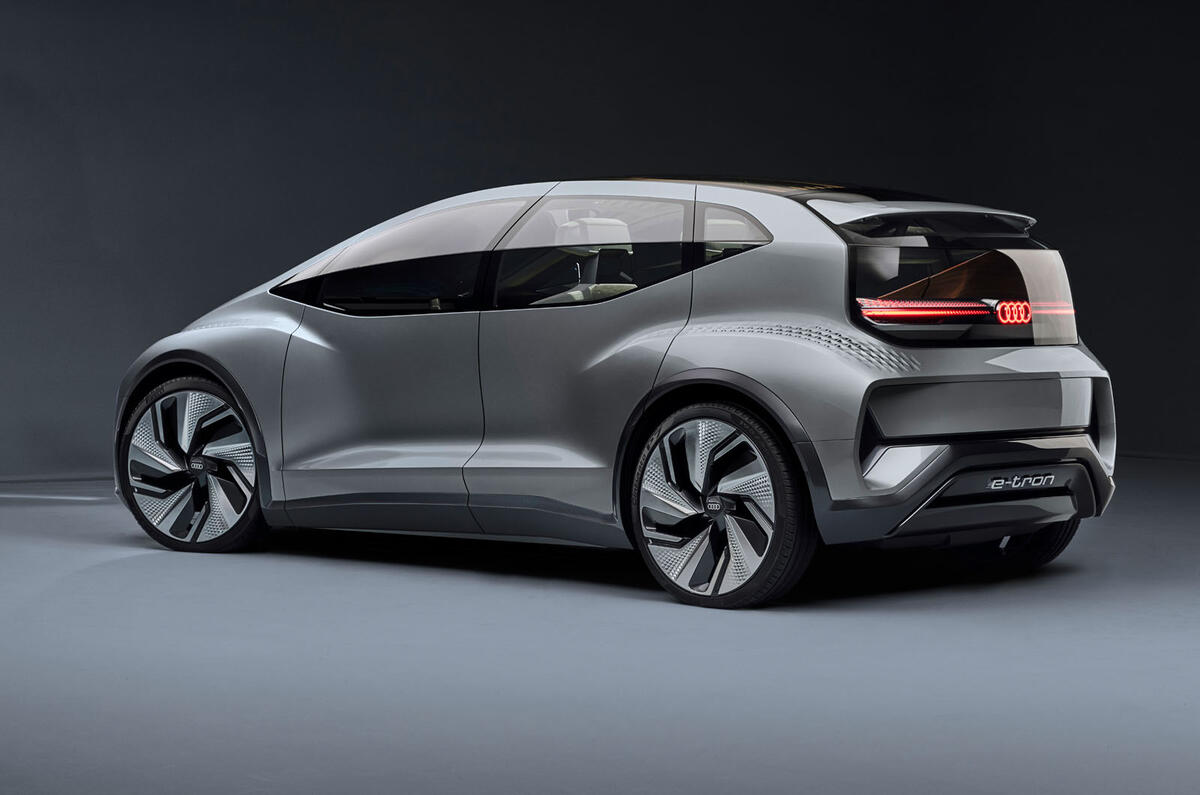 Futuristic Audi Ai Me Concept Hints At Volkswagen Id Rival