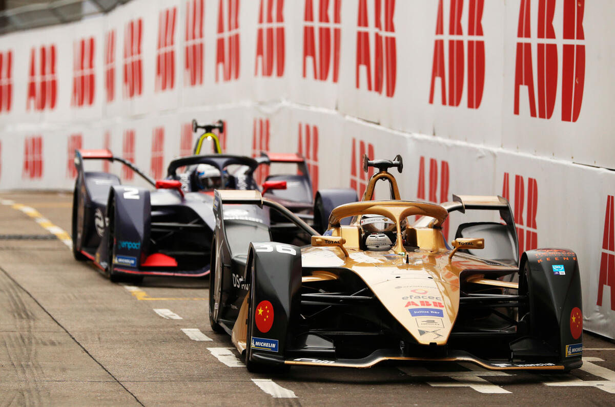 Formula E André Lotterer and Sam Bird in Hong Kong