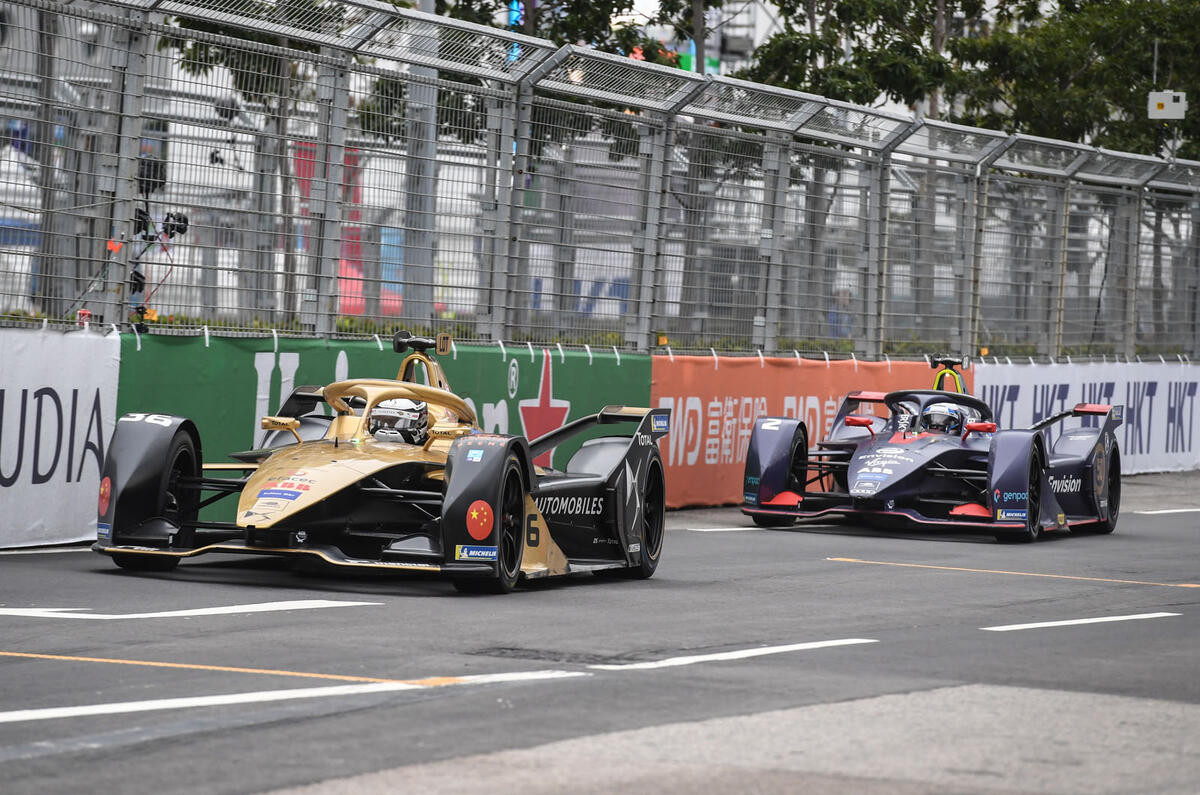 Formula EAndré Lotterer and Sam Bird in Hong Kong
