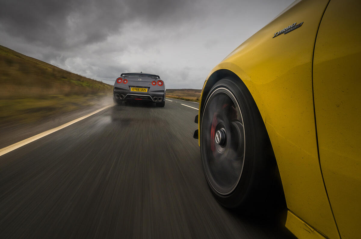Amg 45 S Vs Nissan Gt R New Hot Hatch Vs Used Supercar Autocar