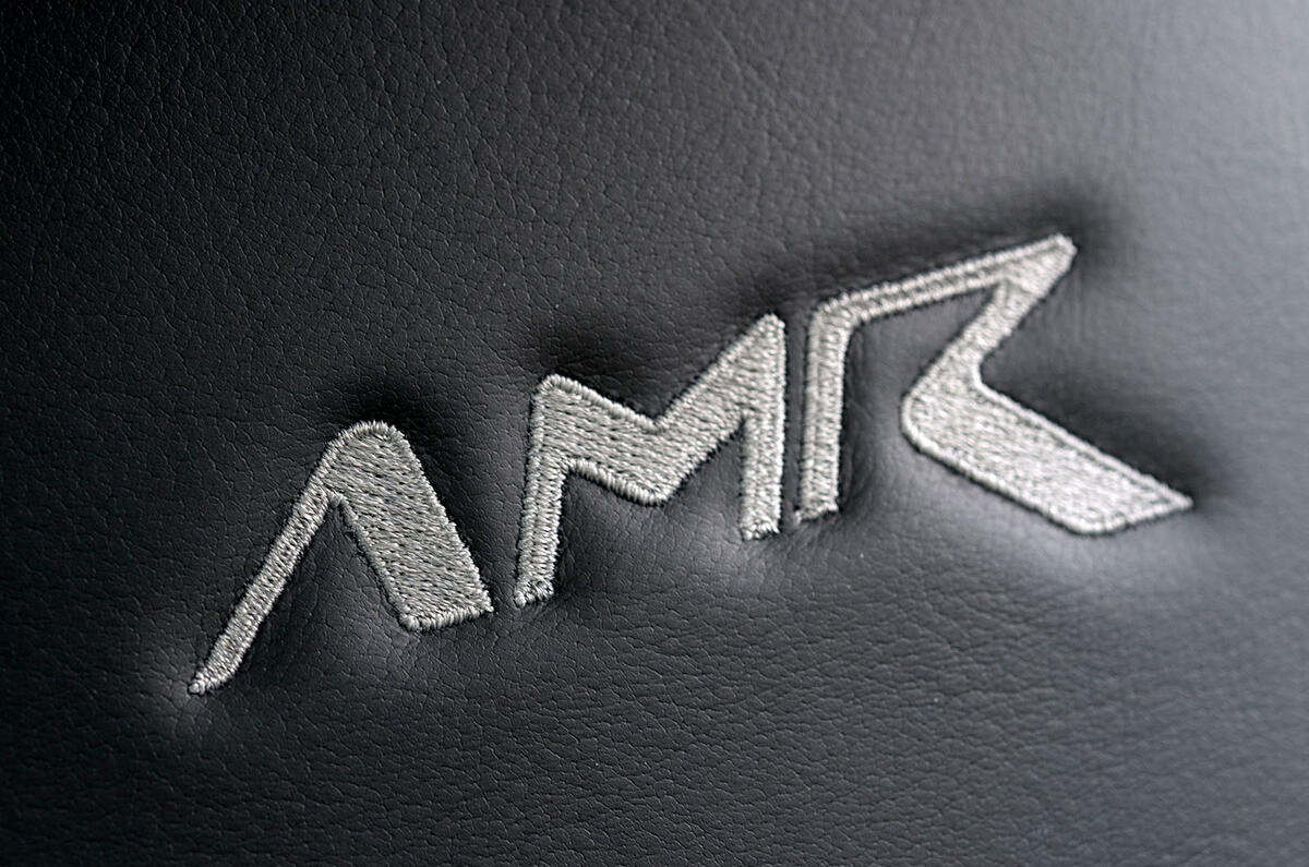 Aston Martin DB11 AMR 2018 review seat stitching