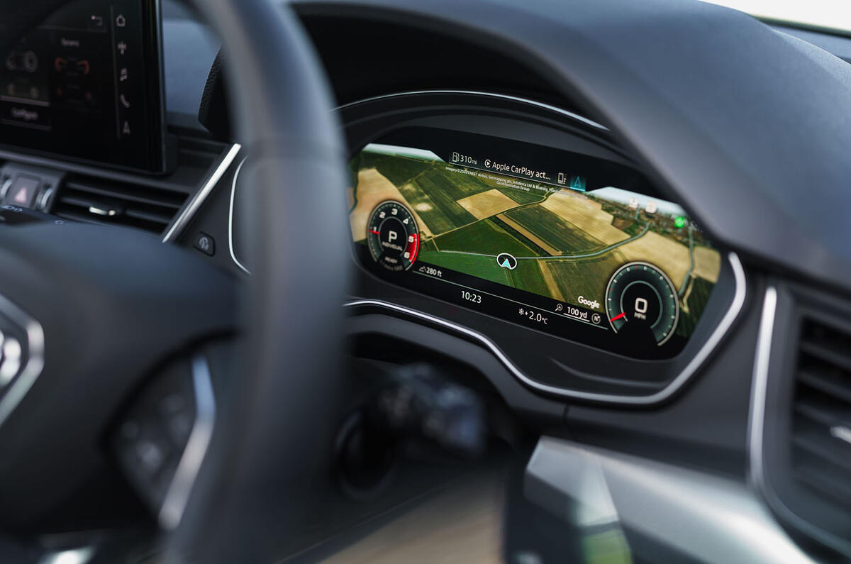 Audi Q5 40 TDI Sport 2020 UK first drive review - instruments