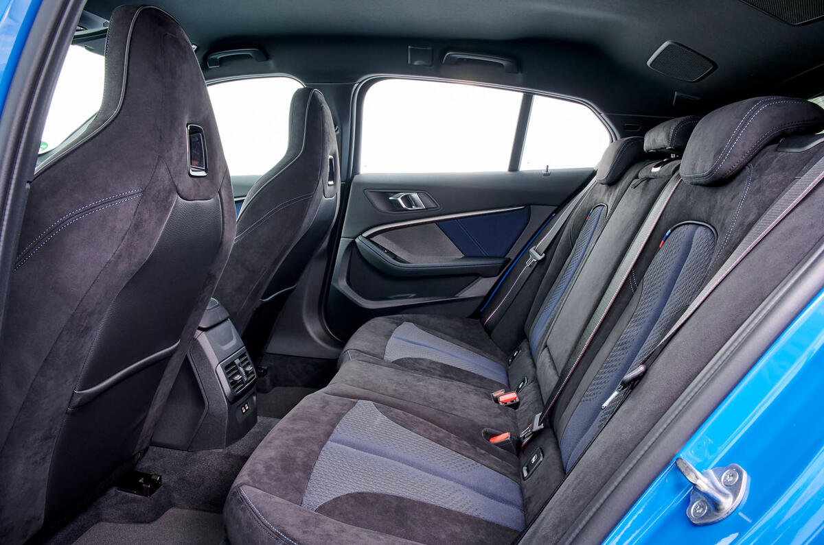 BMW 1 Series M135i 2019 first drive review - rear seats