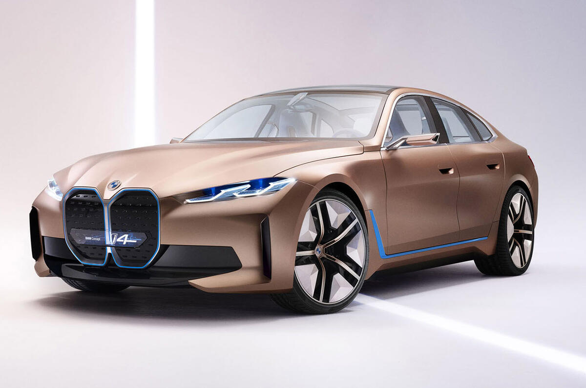 New BMW i4 electric saloon shown in nearproduction form Autocar