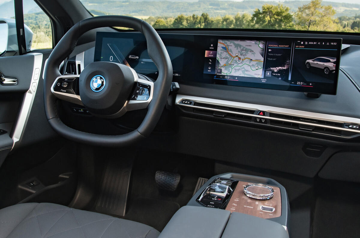 11 bmw ix xdrive 50 2021 first drive review steering wheel